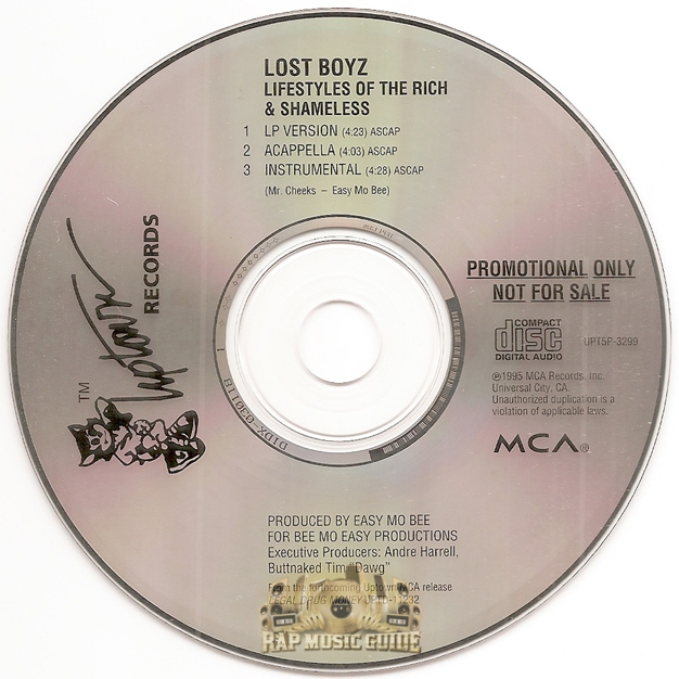 Lost Boyz - Lifestyles Of The Rich And Shameless: Promo, Single